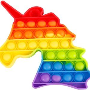 Rainbow Unicorn Pop it Easter Fidget Toy